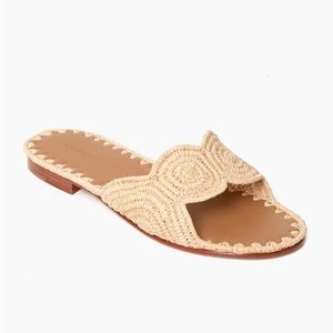 Carrie Forbes Natural Raffia Naima Sandals